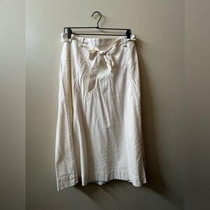 LC Lauren Conrad Cream Maxi A-Line Skirt